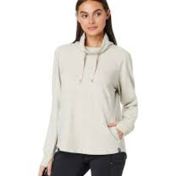 L.L. Bean Tops - L.L. Bean Light Gray Hooded Sweatshirt